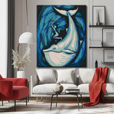 Paint by numbers fight in the sea